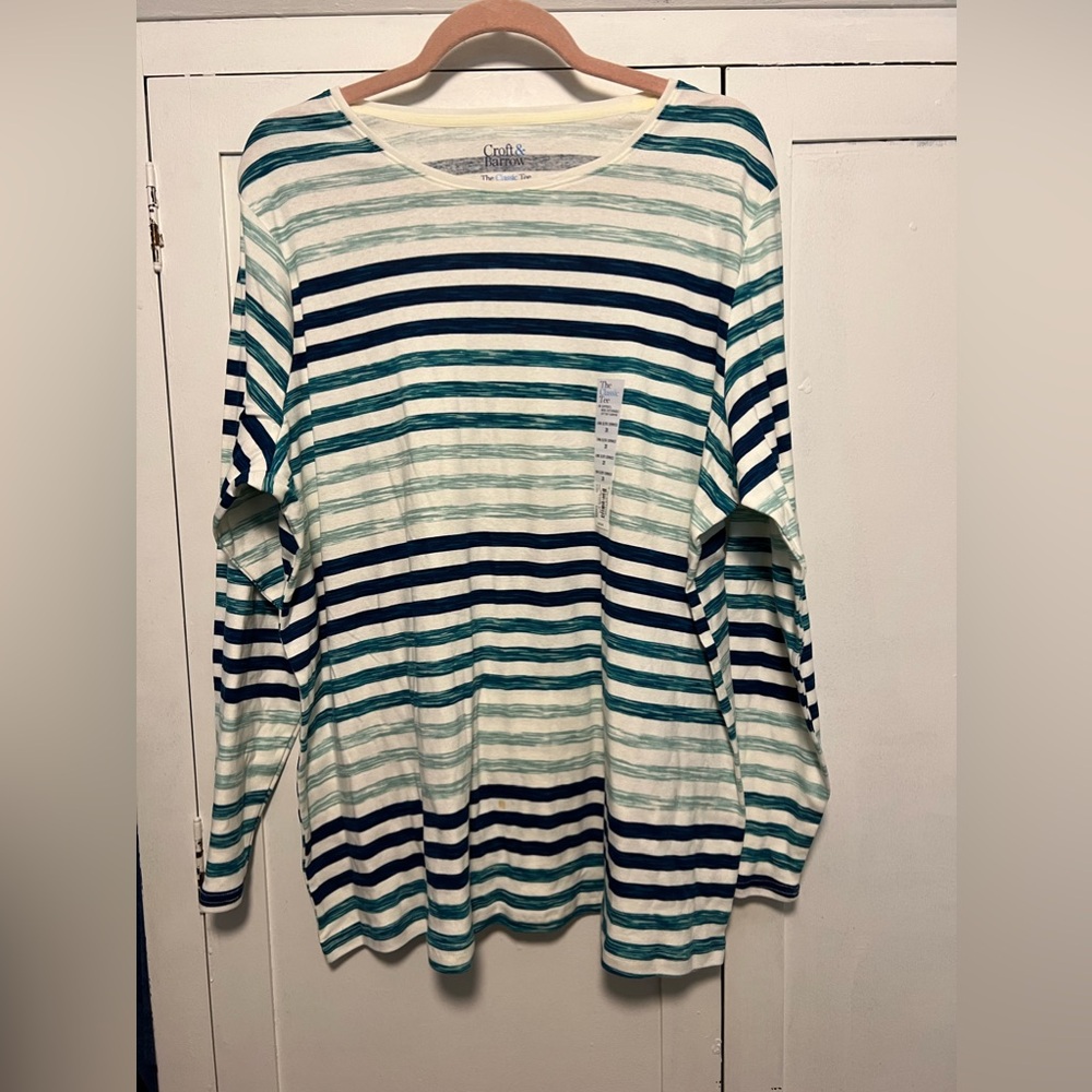 Croft and Barrow long sleeve tee 2x